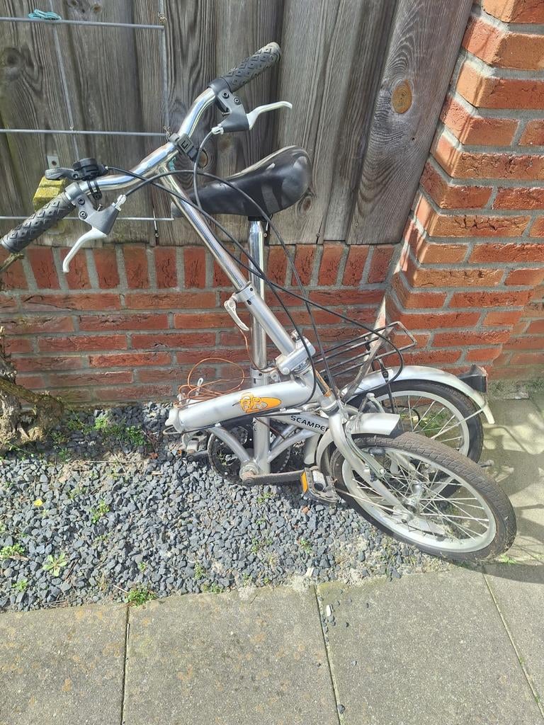 Opvouwbare fiets - onderhoud nodig, banden zacht/lek, 20 inch of meer, Gebruikt, Versnellingen, Totaal opvouwbaar