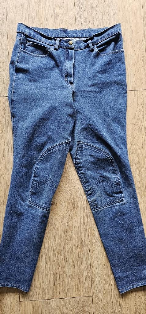 Spijkerbroek-look Mondoni rijbroek, maat 36/38, Ophalen of Verzenden, Zo goed als nieuw, Dressuur, Onderkleding