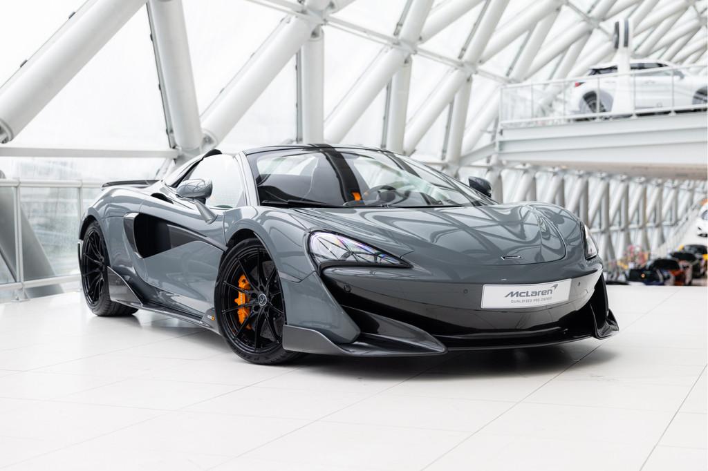 McLaren 600LT Spider 3.8 V8 | Senna Seats | Chicane Grey | N, Auto's, McLaren, Automaat, Achterwielaandrijving, Gebruikt, Cabriolet