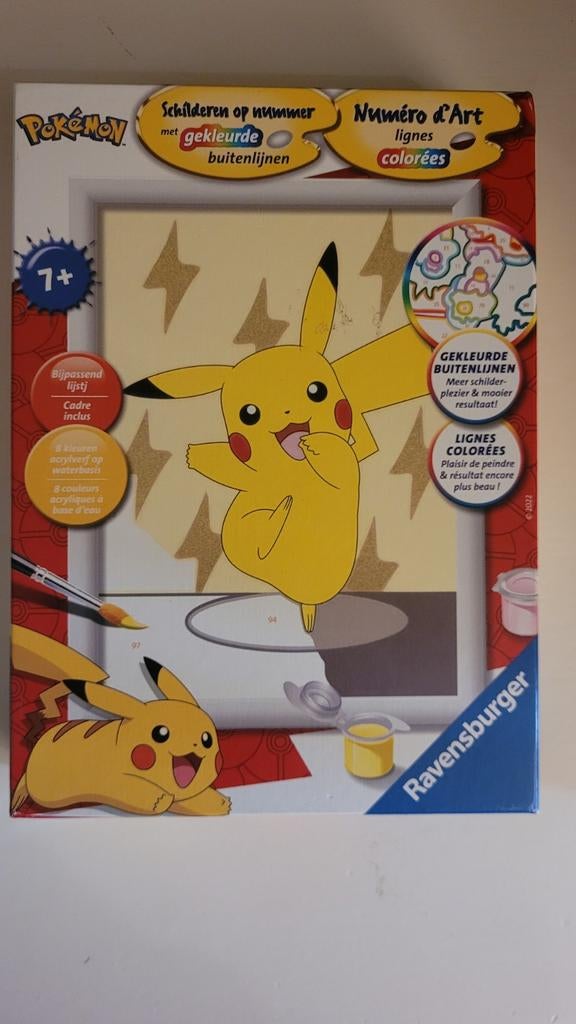 Pokémon Pikachu Schilderen op Nummer - Ravensburger, Ophalen of Verzenden