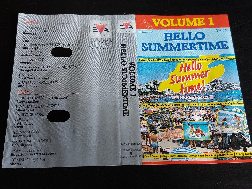 HELLO SUMMERTIME VOLUME 1 (MC), Cd's en Dvd's, Cassettebandjes, Ophalen of Verzenden, Zo goed als nieuw, Origineel, 1 bandje