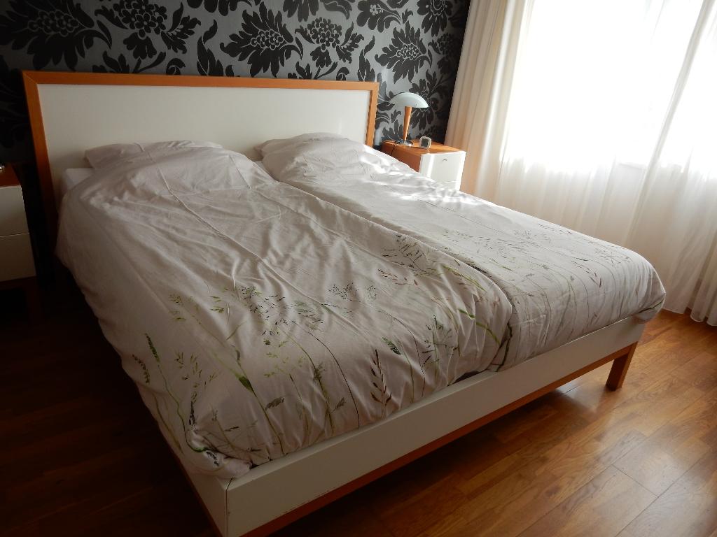 2-persoons Jan des Bouvrie bed, Ophalen, Wit, Tweepersoons, Overige maten