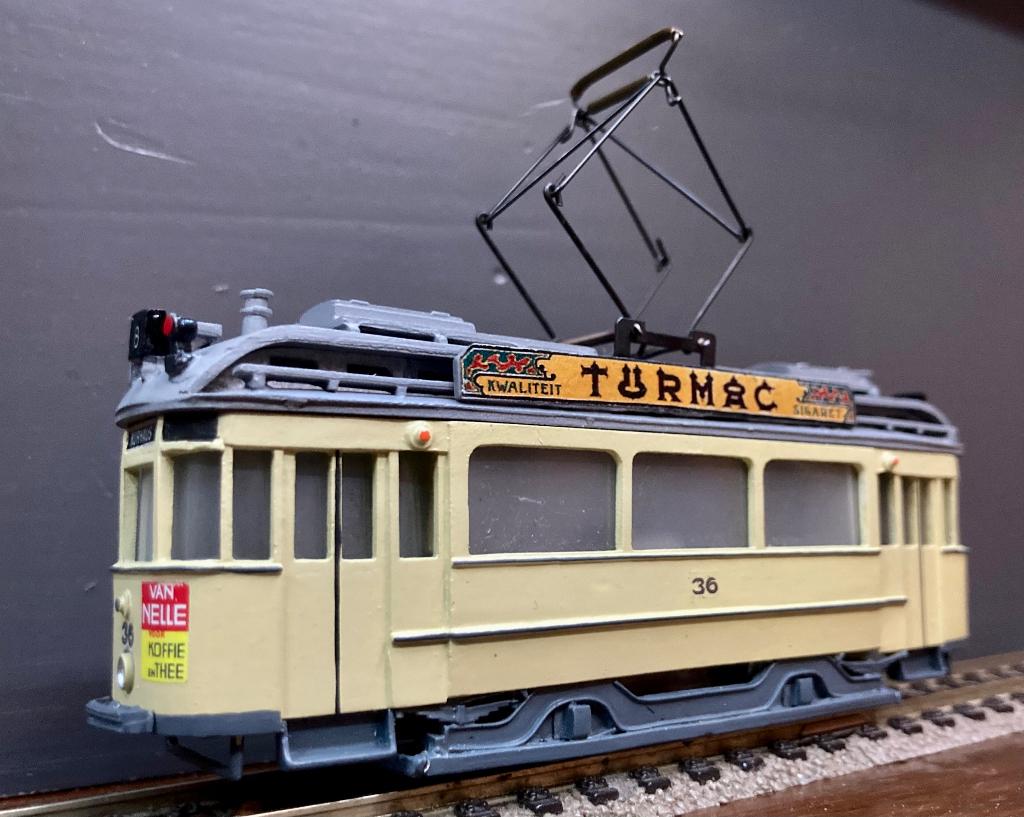 Fairfield 553 HTM 36 (HOVM)Museumtram Ombouwer, Hobby en Vrije tijd, Modeltreinen | H0, Zo goed als nieuw, Locomotief, Gelijkstroom