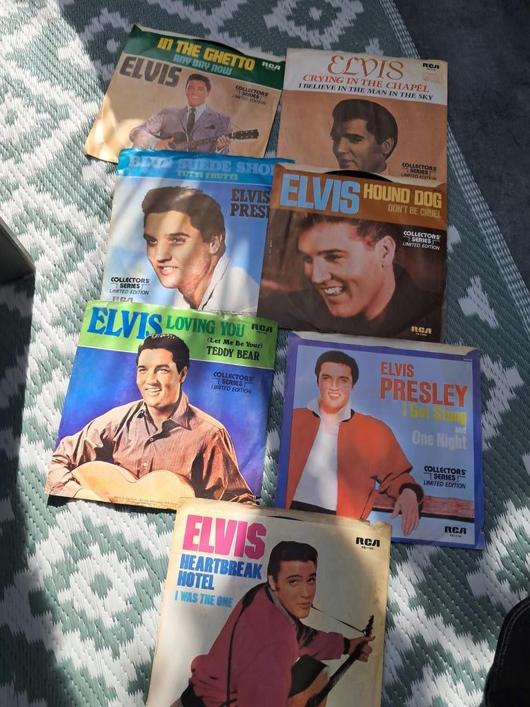 Elvis Presley Singles Collectie - 7 inch vinyl, Cd's en Dvd's, Vinyl Singles, Gebruikt, 7 inch, Single, Ophalen of Verzenden
