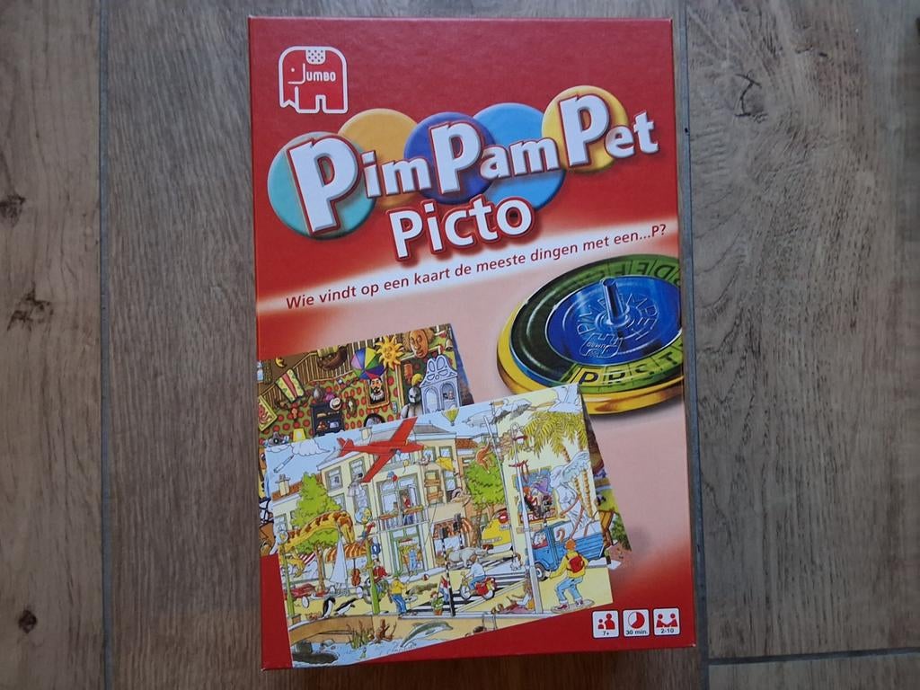 Pim Pam Pet Picto - Zoekplaat Spel - Nieuwstaat, Ophalen of Verzenden, Zo goed als nieuw, Jumbo