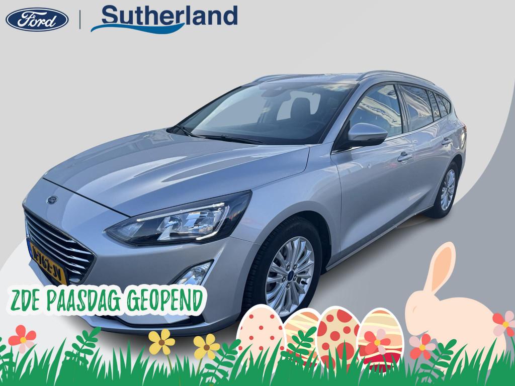 Ford Focus Wagon 1.0 EcoBoost Hybrid Titanium X Business 155, Stof, Gebruikt, Origineel Nederlands, 19 km/l