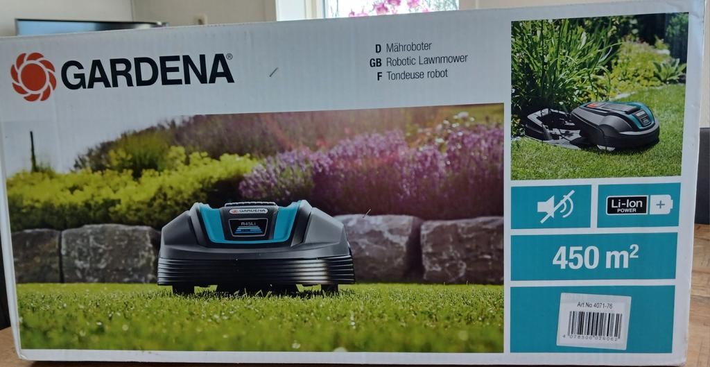 Maairobot Gardena R45Li, Tuin en Terras, Robotmaaiers, Gebruikt, Ophalen of Verzenden