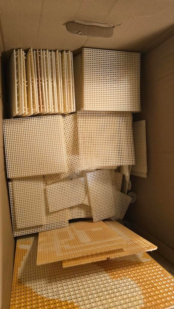 Doos vol met ministeck grondplaten, Hobby en Vrije tijd, Ministeck, Ophalen of Verzenden, Gebruikt, Losse ministeck of Strip