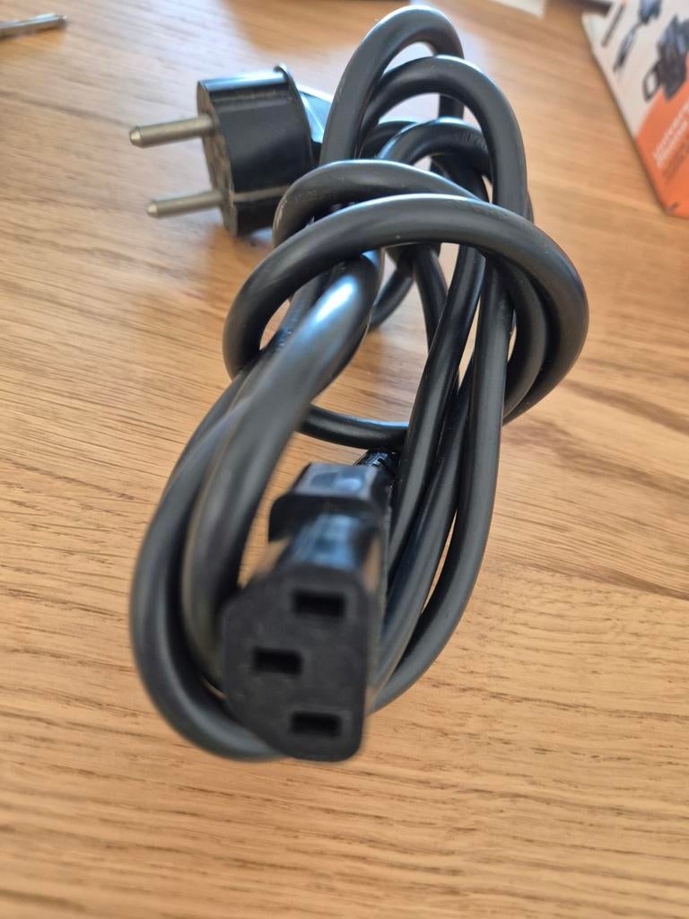 Stroomkabel C13 naar EU Stekker - Zwart, Ophalen of Verzenden