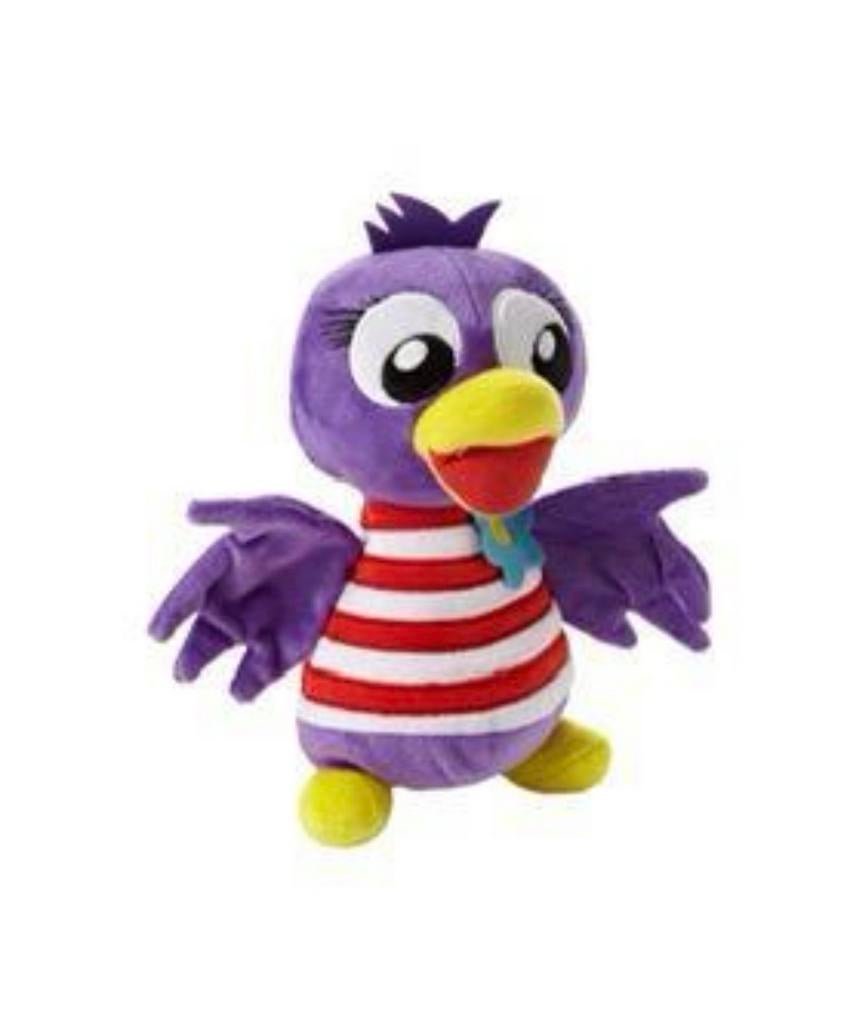 Knuffel Jet de Efteling vogel paars rood wit gestreept, Ophalen of Verzenden, Zo goed als nieuw, Overige typen