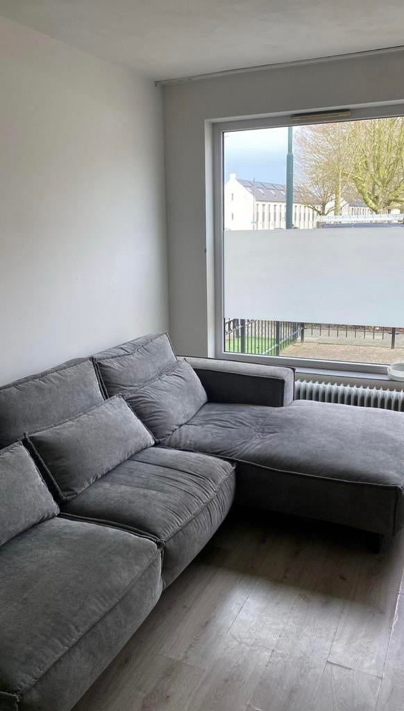 Hoekbank grijs, Ophalen of Verzenden, Nieuw