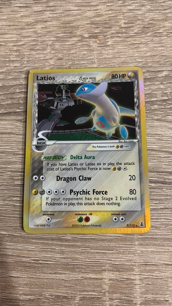 Latios 9/112 - Reverse Holo - EX Delta Species, Ophalen of Verzenden, Zo goed als nieuw