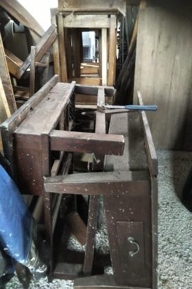 salon tafel ,bijzet tafel,koloniaal, Gebruikt, Koloniaals, 100 tot 150 cm, 50 tot 75 cm