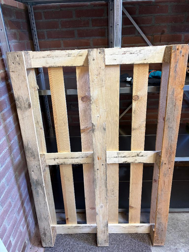 Houten pallet, Ophalen, 50 mm of meer, Minder dan 200 cm, Vuren