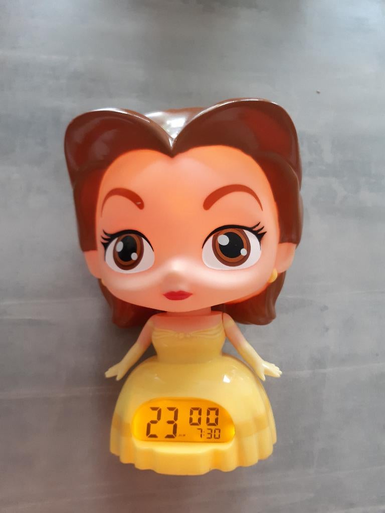 Disney Prinses Belle wekker met verlichting, Witgoed en Apparatuur, Wekkers, Ophalen of Verzenden, Gebruikt, Digitaal
