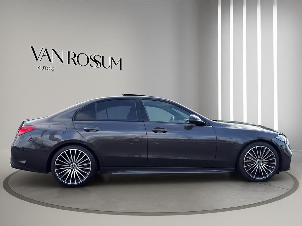 Mercedes-Benz C-klasse 180 AMG Line | 19"| Panoramadak | Cam, Automaat, 4 cilinders, Bedrijf, 170 pk