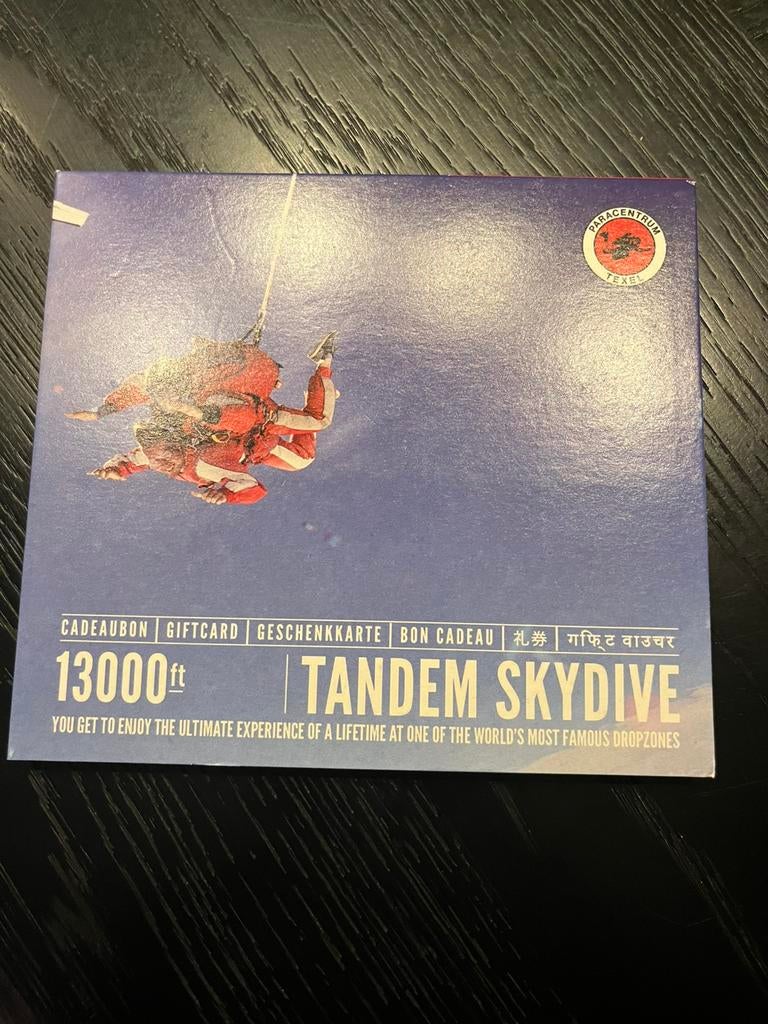 Tandem skydive vanaf 13000ft op Texel