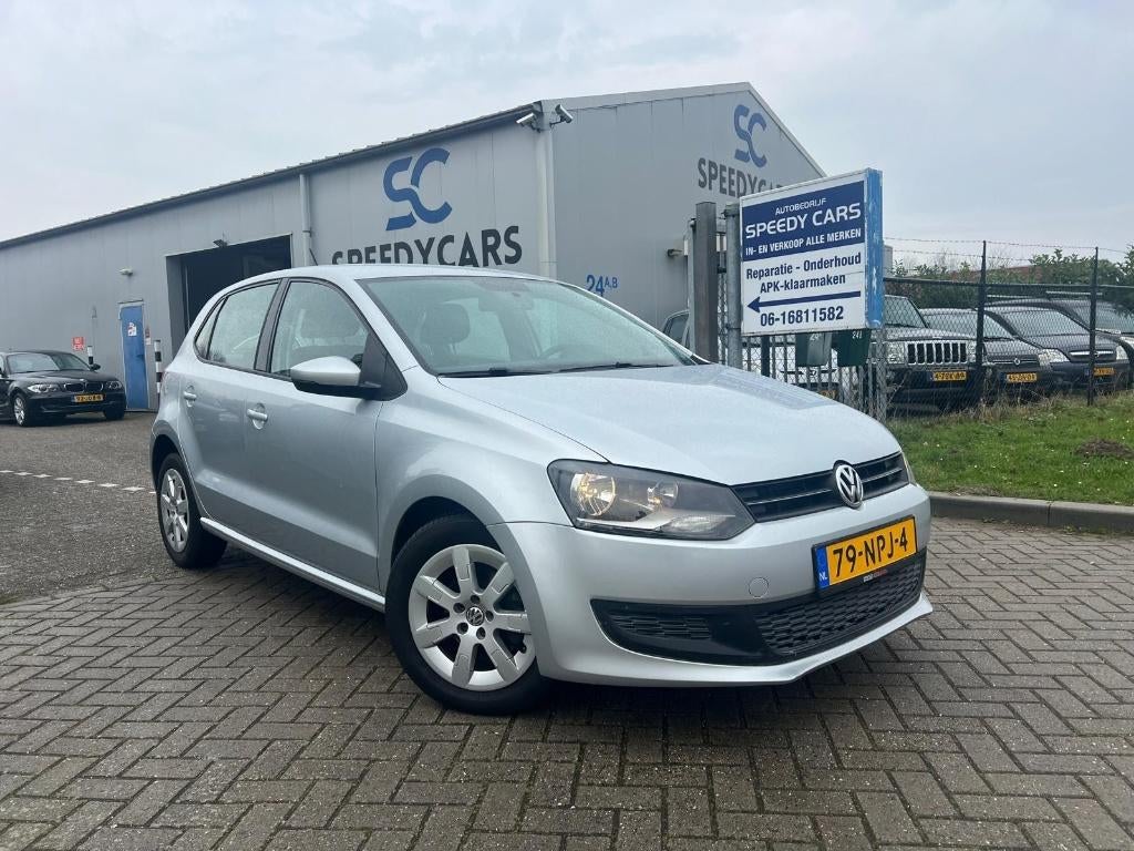 Volkswagen Polo 1.6 TDI DSG Cruise Airco Navi N.A.P, Zwart, Leder en Stof, Origineel Nederlands, Diesel