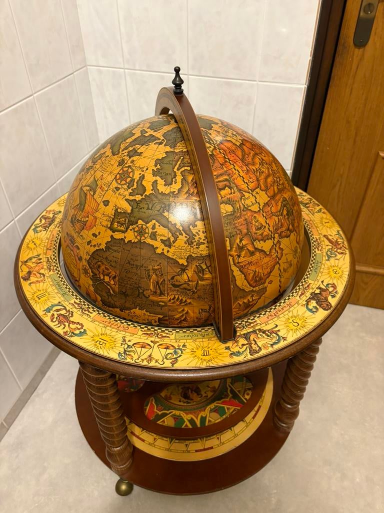 ITALIAANSE bar globe drank wereldbol globebar barglobe, Ophalen