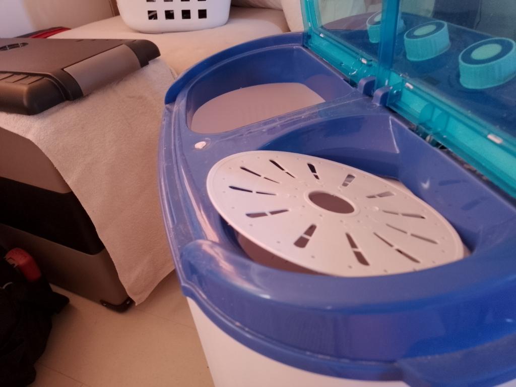 Mestic Campingwasmachine met centrifuge., Ophalen, Gebruikt