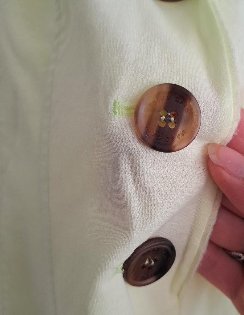 MarcCain neon gele soepele blazer dyed patroon mt XS/S TNC, ., Geel, Marccain, Ophalen of Verzenden