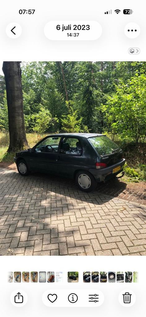 Peugeot 106 1.6 Green AUT 1996 Groen, Auto's, Peugeot, 31 €/maand, 4 cilinders, 400 kg, Origineel Nederlands