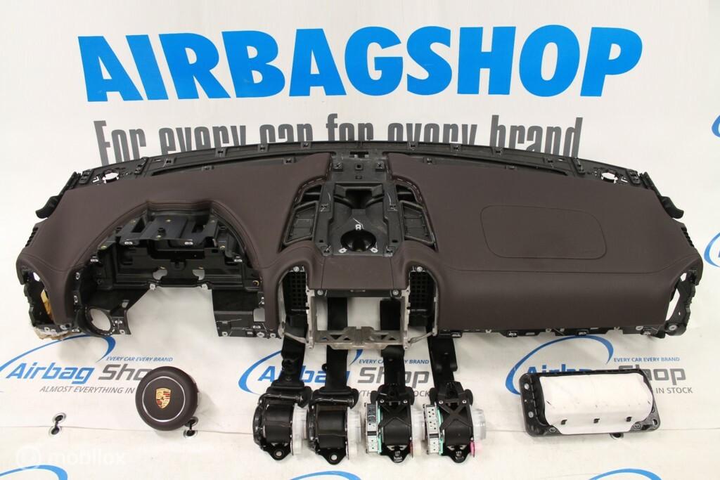 Airbag set - Dashboard bruin leder Porsche Cayenne (2017-..)
