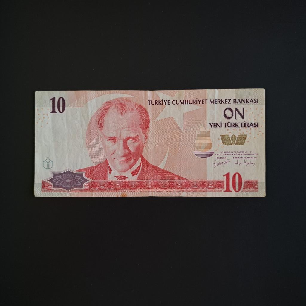 10 lira Turkije #005, Verzenden, Overige landen, Los biljet