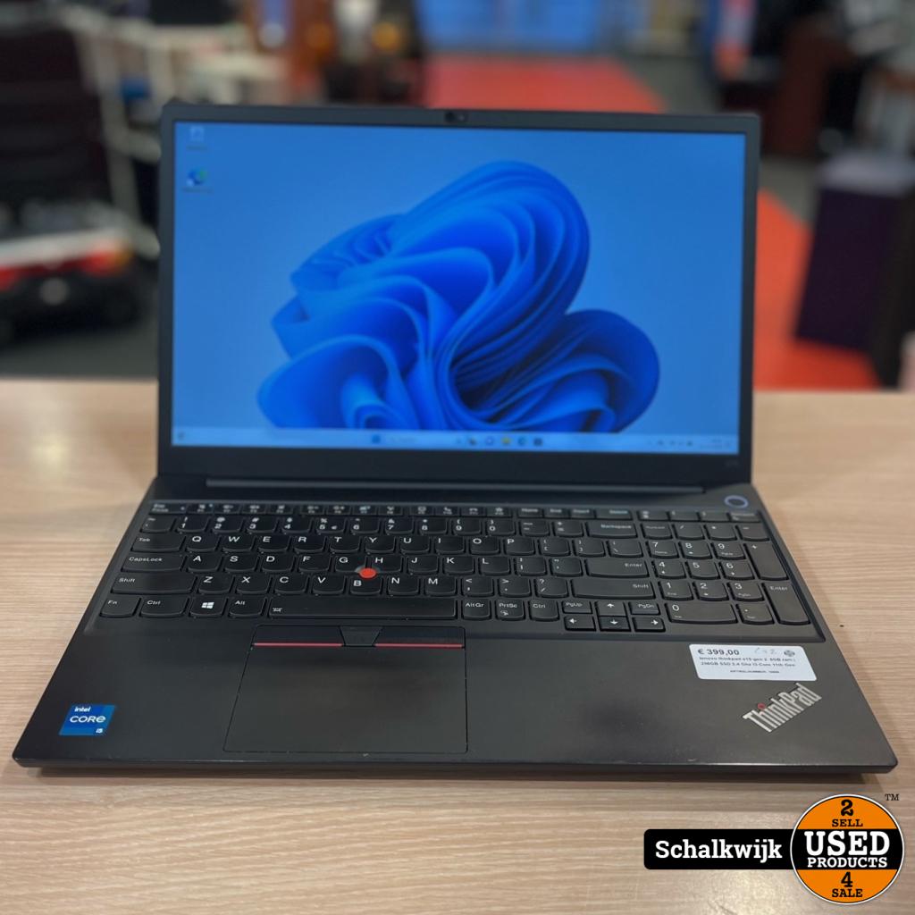 Lenovo Thinkpad e15 g2 11e gen i3 - 8GB - 256GB SSD - W11, Computers en Software, Windows Laptops, Lenovo, Zo goed als nieuw, Support@lenovo.com