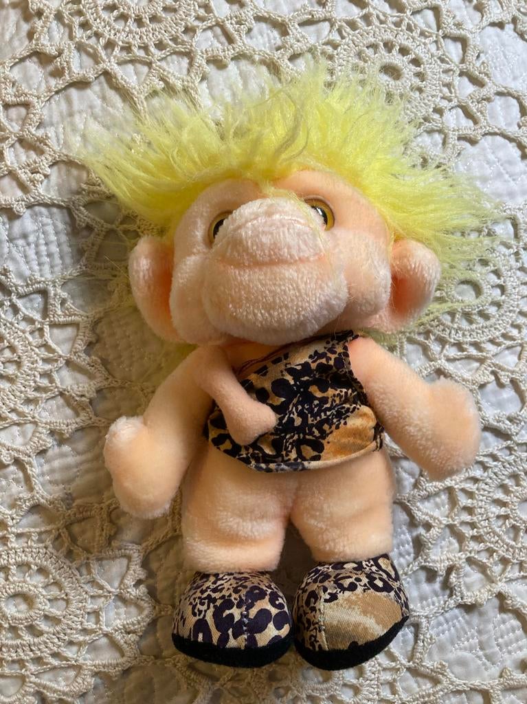 Vintage trol, 25 cm, Ophalen of Verzenden, Zo goed als nieuw, Overige typen