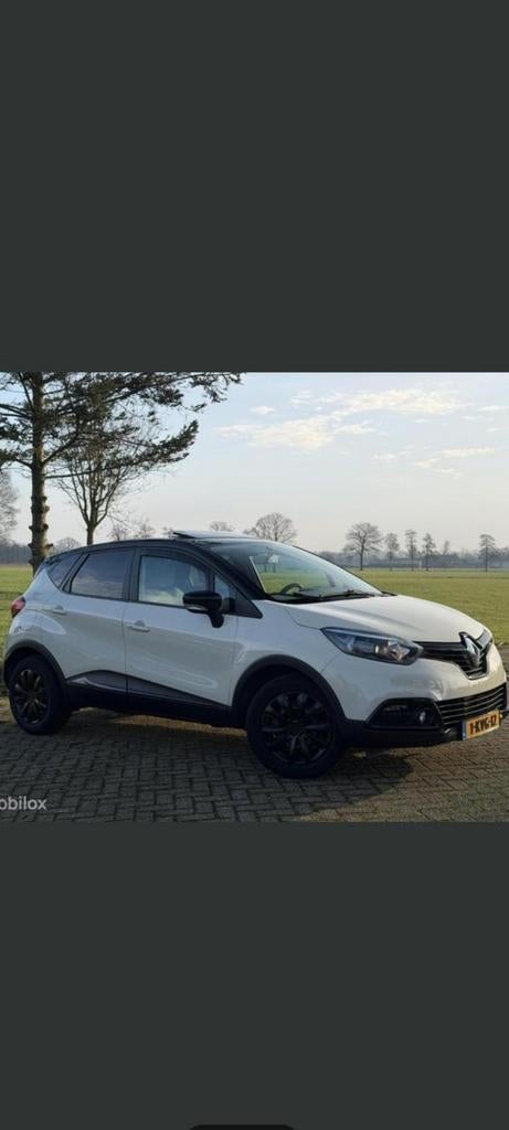Renault Captur 0.9 TCE 90 2013 Wit, Auto's, Renault, Voorwielaandrijving, 898 cc, Stof, Origineel Nederlands