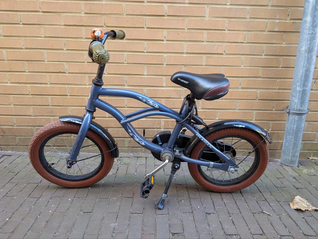 2Cycle Cruiser Kinderfiets - 14 inch - Blauw - Jongensfiets, Ophalen, Gebruikt, Minder dan 16 inch