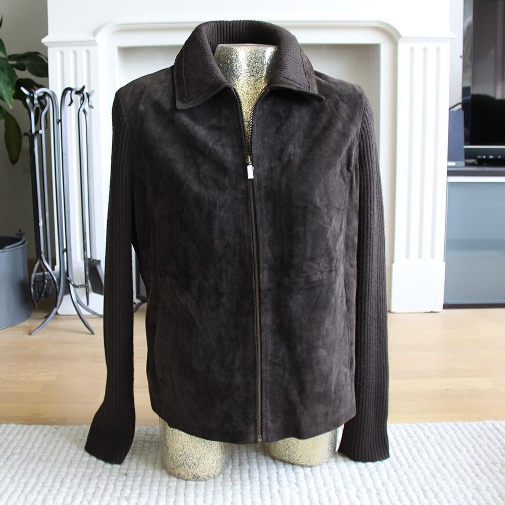 Leren Gina Mariolana Jas (Maat 44) € 65,-, Kleding | Dames, Bruin, Maat 42/44 (L), Ophalen of Verzenden, Zo goed als nieuw