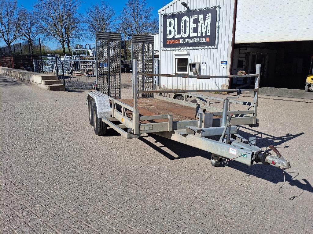 Machinetransporter Aanhangwagen., Ophalen, Gebruikt
