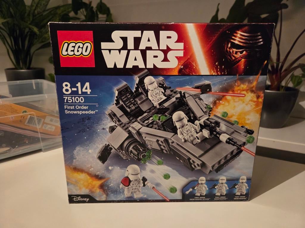 Lego Star Wars First Order Snowspeeder 75100, Ophalen of Verzenden, Gebruikt, Complete set, Lego
