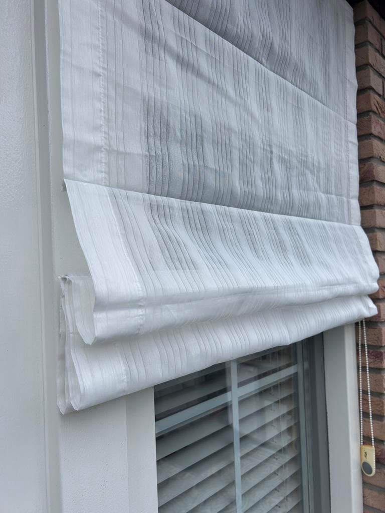 Wit vouwgordijn 100x157 cm - luxaflex, Huis en Inrichting, Ophalen, Gebruikt, Wit, 50 tot 100 cm