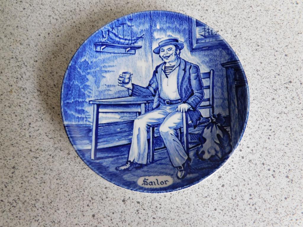 Bord 11 cm. Blauw Sailor Enoch Wedgwood, Ophalen of Verzenden