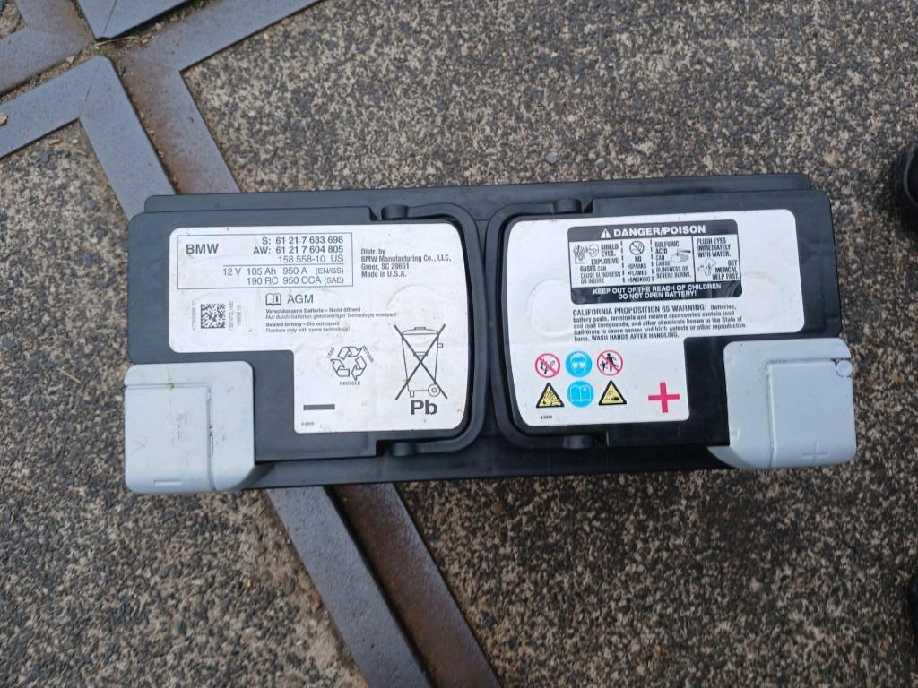 BMW ACCU AGM ACCU 105 AMPERE 950cca, Ophalen of Verzenden, Gebruikt, BMW