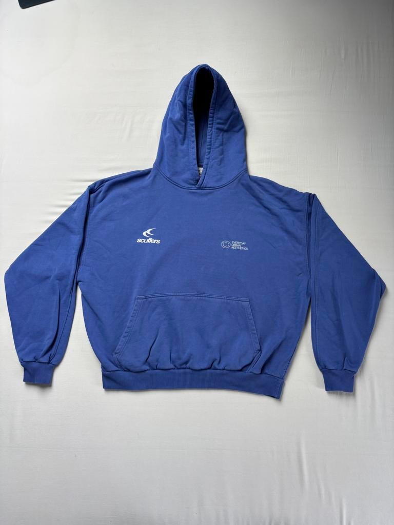 Scuffers Hoodie Royal Blue White, Maat 52/54 (L), Blauw, Ophalen of Verzenden, Zo goed als nieuw