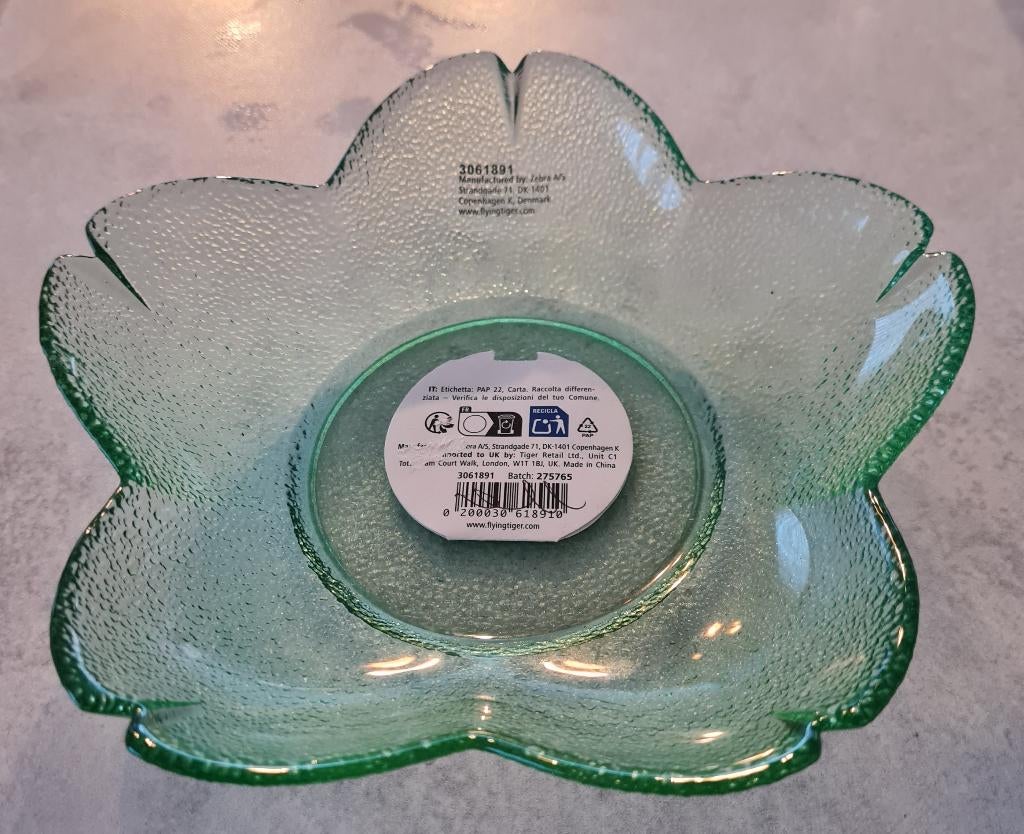 Mooi Deens schaaltje, Nieuw, Ophalen of Verzenden, Overige stijlen, Glas