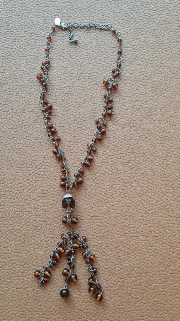 Vintage MKM Design  ketting 'boho look', Sieraden, Tassen en Uiterlijk, Kettingen, Ophalen of Verzenden, Overige materialen