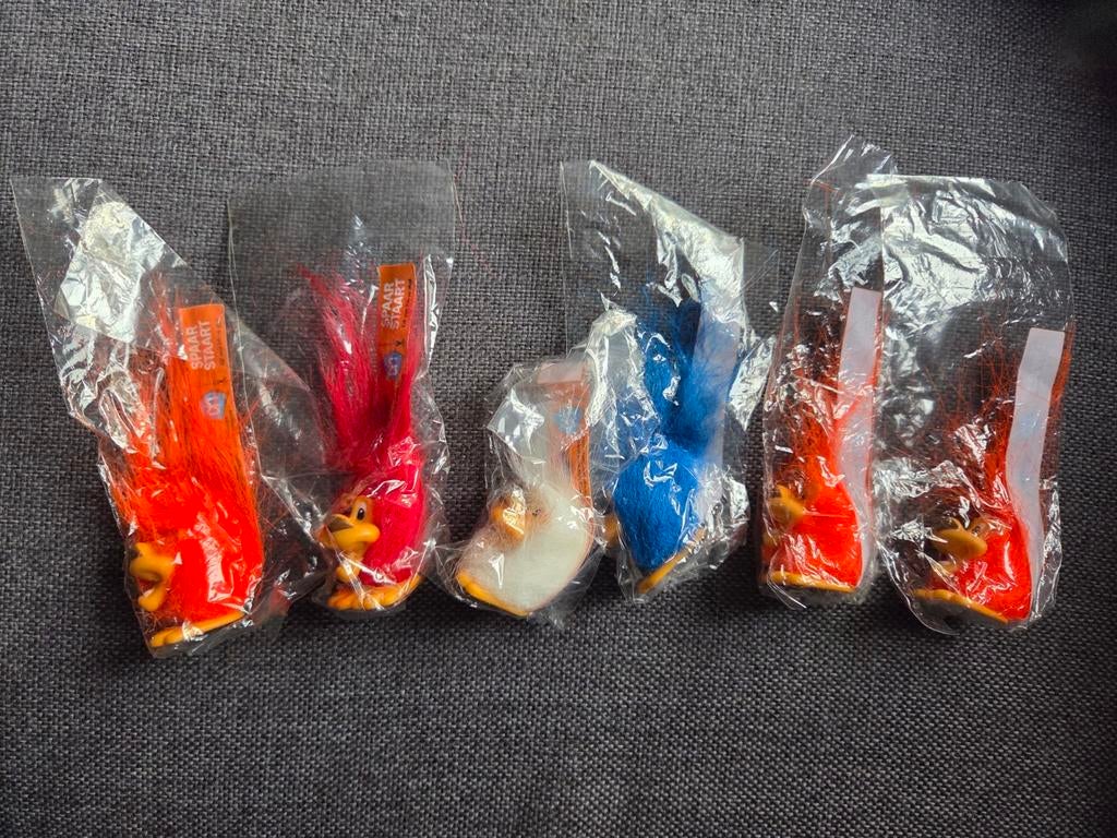 Poppetjes / Leeuwtjes rood wit blauw oranje nieuw, Ophalen of Verzenden, Nieuw