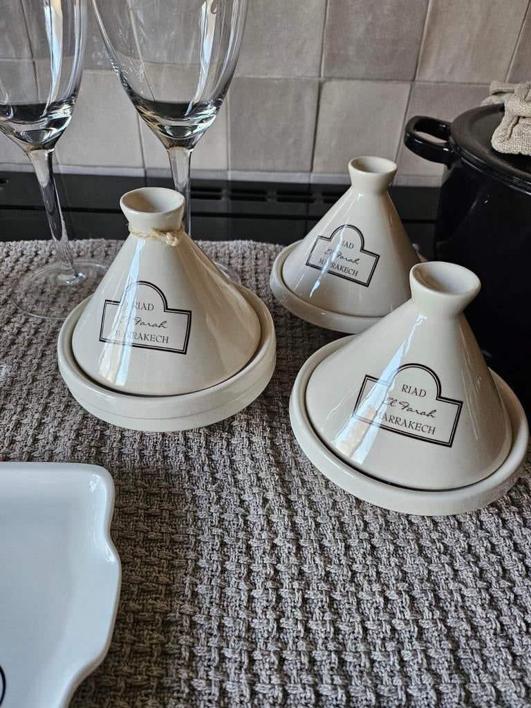 3x Tajine Marrakech schaaltjes van Rivièra Maison, Ophalen, Overige materialen, Overige stijlen, Schaal of Schalen