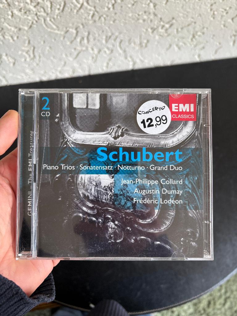 Schubert, Jean-Philippe Collard - Piano Trios - 2006, Ophalen of Verzenden, Classicisme, Zo goed als nieuw, Kamermuziek