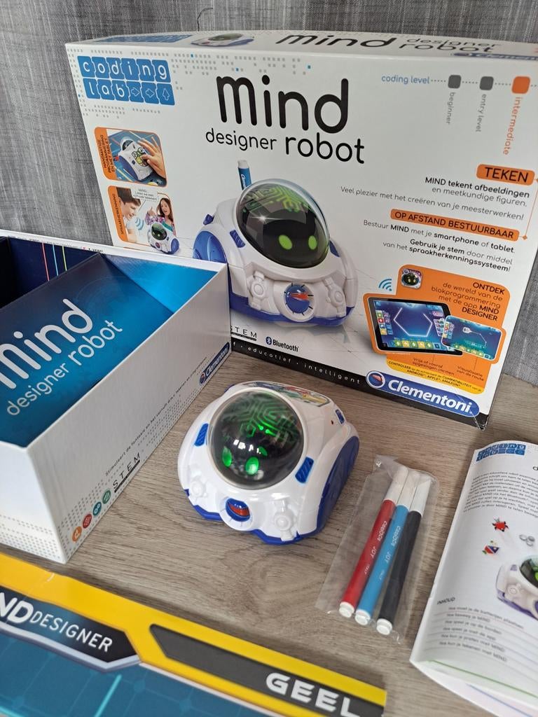 Clementoni Mind Designer Robot, Ophalen of Verzenden, Zo goed als nieuw, Elektronica, Met licht