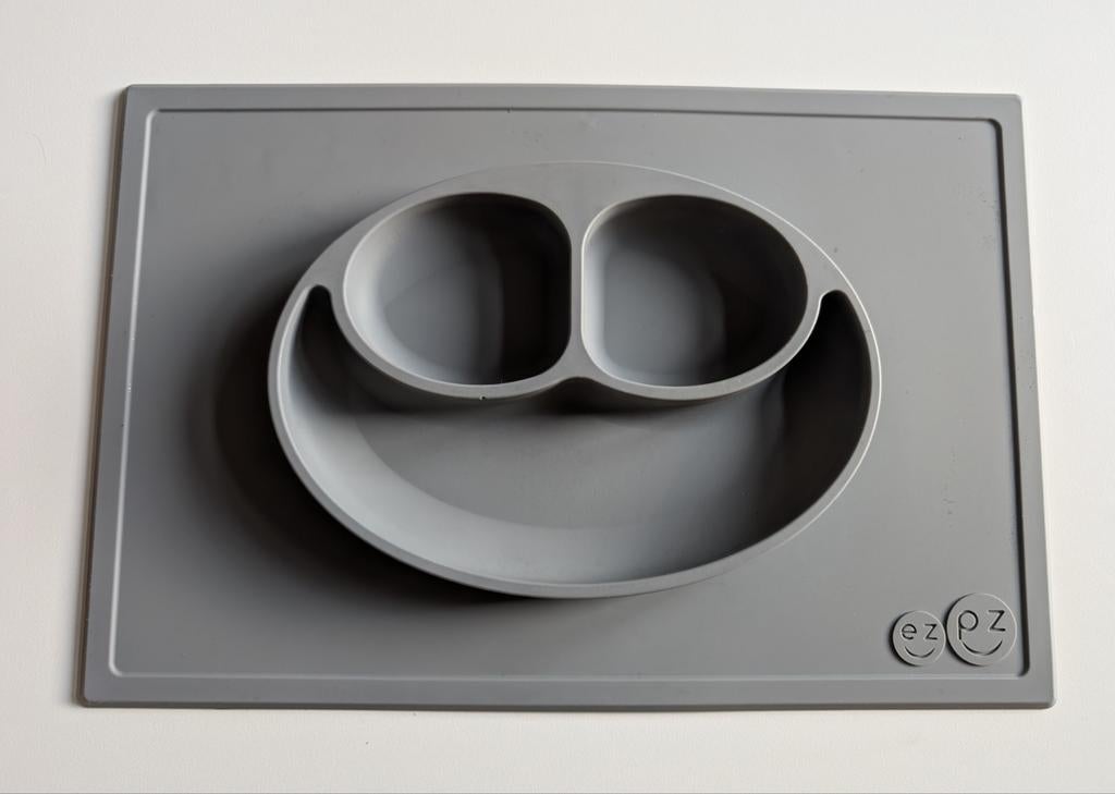 ezpz Happy Mat - Siliconen placemat en bord in één, Ophalen of Verzenden, Gebruikt, Overige typen