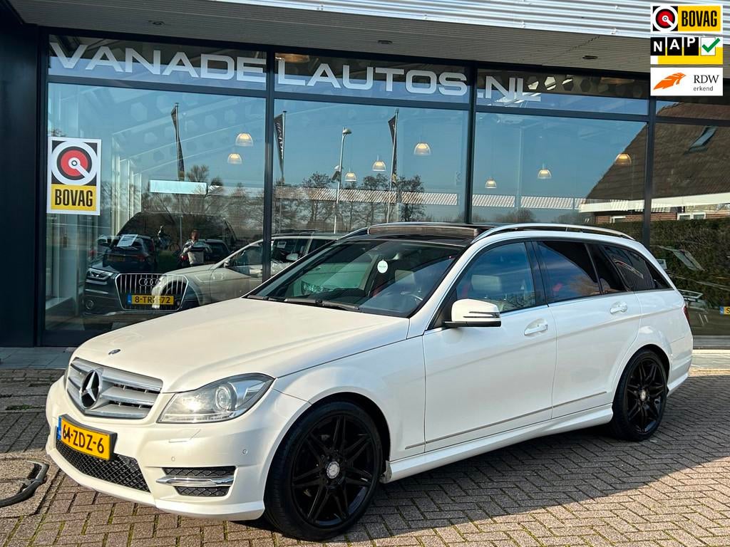 Mercedes-Benz C-klasse Estate 200 Avantgarde Aut. Pano Xenon, Automaat, Euro 5, Achterwielaandrijving, Zwart