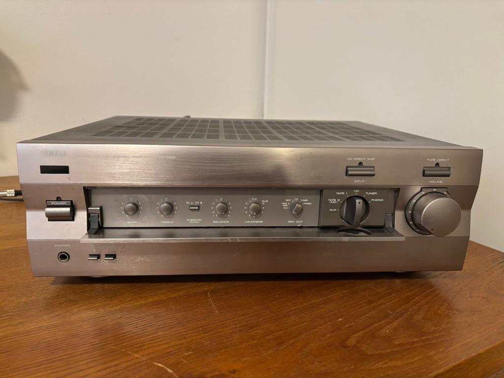 Yamaha AX-592 versterker – krachtige stereo amp (100W), Ophalen, Gebruikt, Yamaha, 120 watt of meer