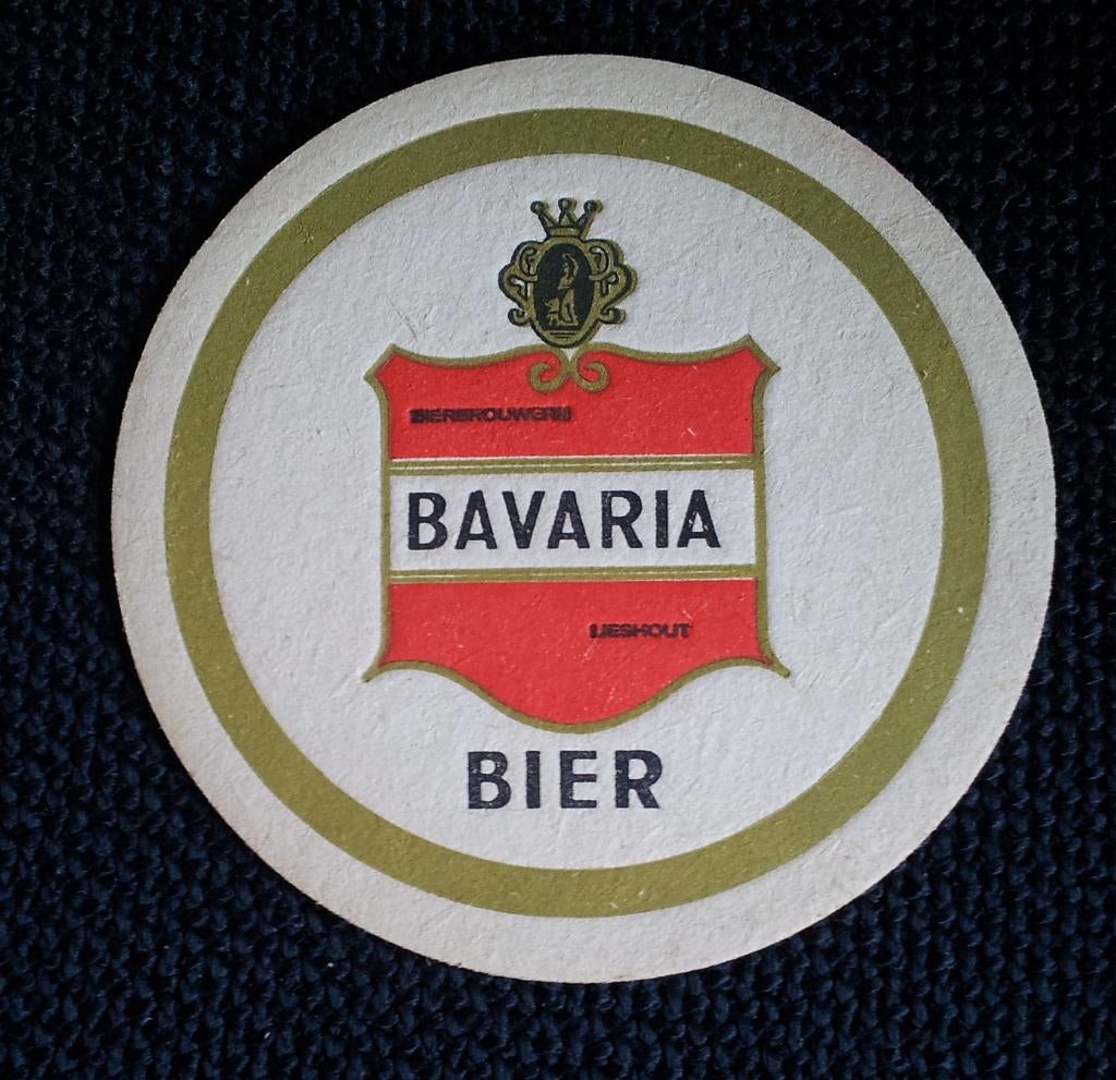 Bierviltje Bavaria oud model (876), Verzamelen, Biermerken, Ophalen of Verzenden, Gebruikt, Viltje(s), Bavaria