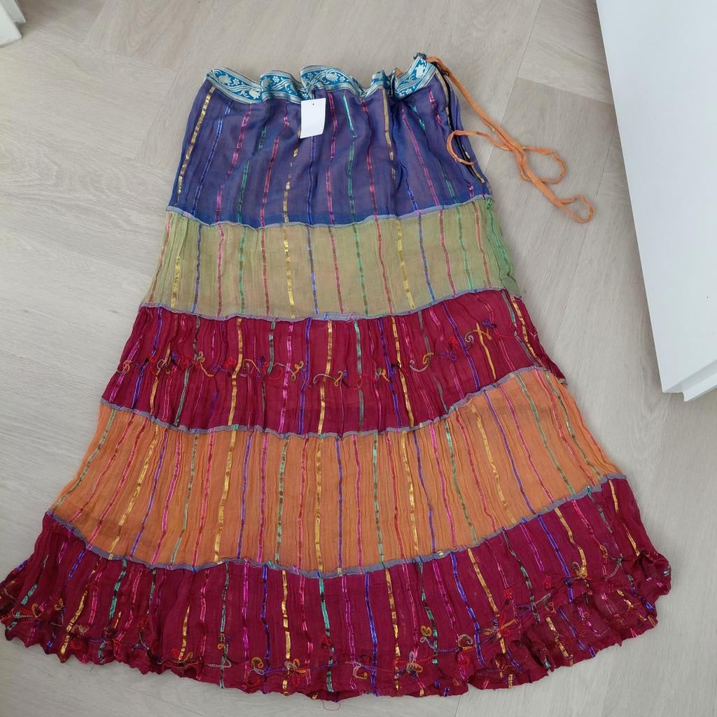 Hippie rok 36 38 een m, Ophalen of Verzenden, Nieuw, Maat 36 (S), Carnaval